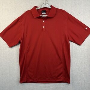 Nike Golf Dri-Fit Classic Polo Varsity Red Men's M Short Sleeve NWT
